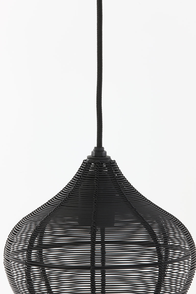 Hanging lamp 20x22 cm ALVARO matt black