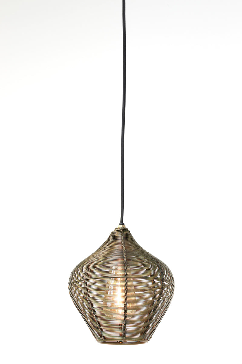 Hanging lamp 20x22 cm ALVARO antique bronze