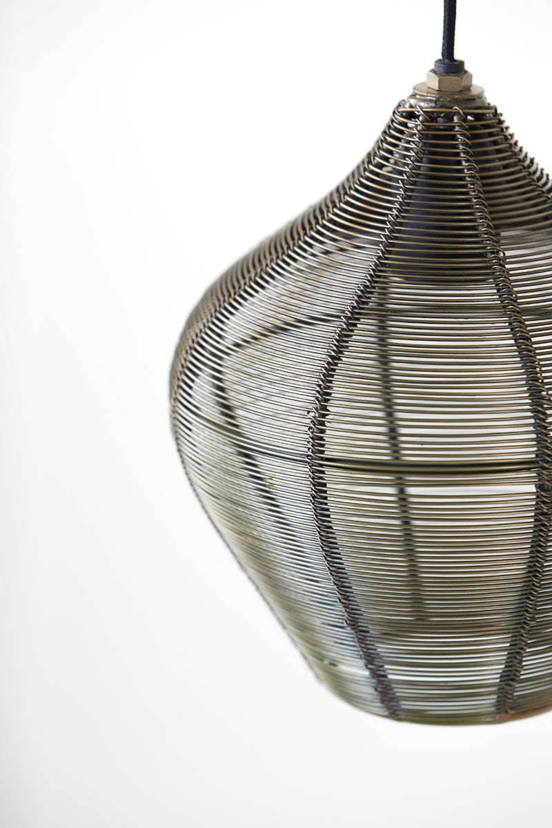 Hanging lamp 20x22 cm ALVARO antique bronze