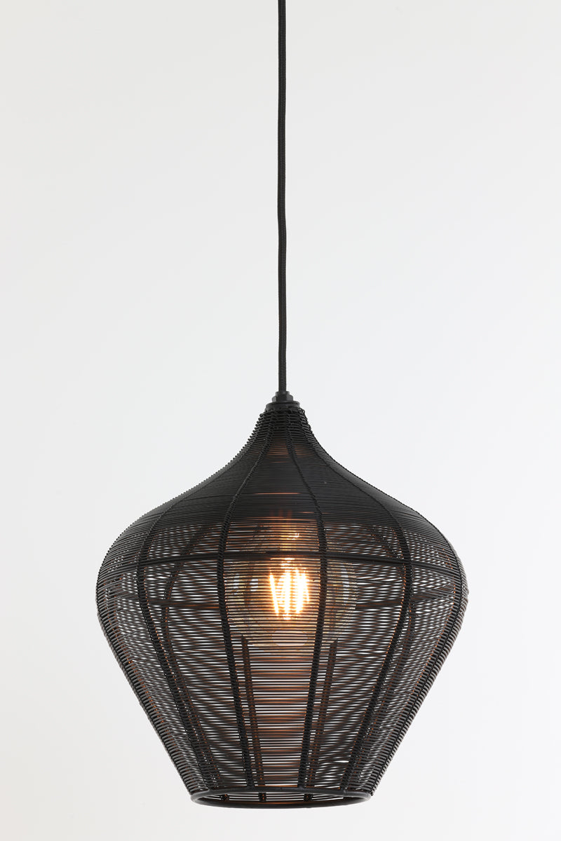 Hanging lamp 27x29,5 cm ALVARO matt black