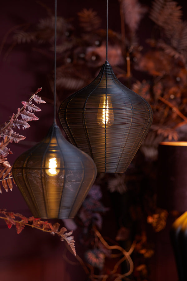 Hanging lamp 27x29,5 cm ALVARO matt black
