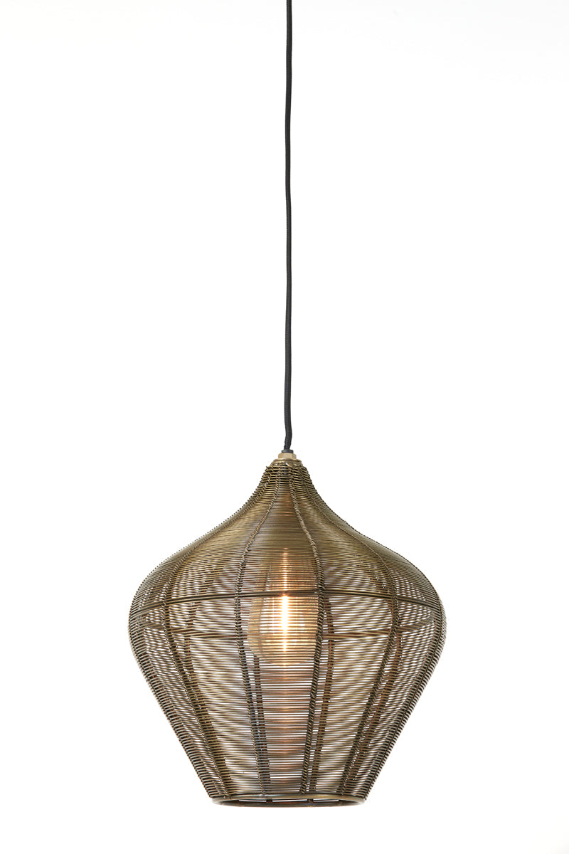 Hanging lamp 27x29,5 cm ALVARO antique bronze