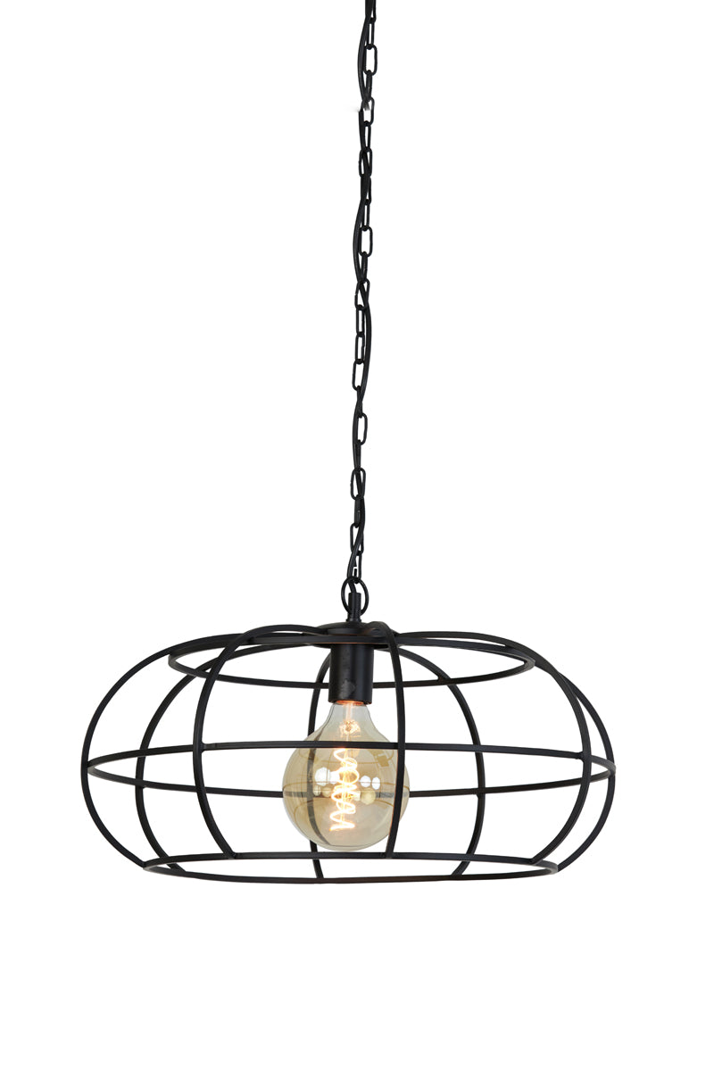 Hanging lamp 53x28 cm IMELDA matt black