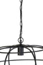 Hanging lamp 53x28 cm IMELDA matt black