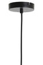 Hanging lamp 16x26 cm LEKAR antique bronze+smoked glass