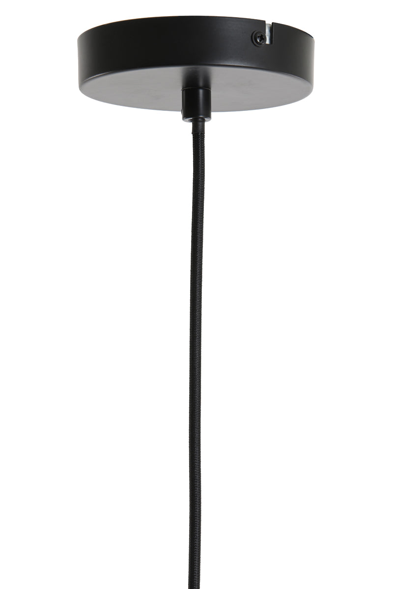 Hanging lamp 21x37 cm LEKAR antique bronze+smoked glass