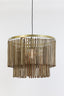 Hanging lamp 60x43 cm GULARO wood brown+bronze