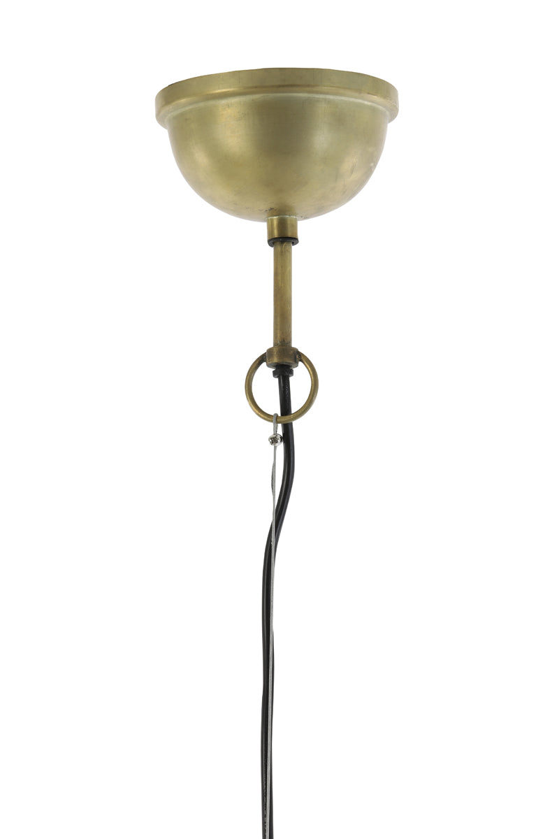 Hanging lamp 60x43 cm GULARO wood brown+bronze