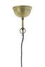 Hanging lamp 60x43 cm GULARO wood brown+bronze