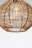 Hanging lamp 30x31,5 cm PACINO rattan dark brown