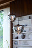 Hanging lamp 23x18 cm MAYSON smoked glass+matt black