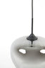 Hanging lamp 30x25 cm MAYSON smoked glass+matt black