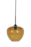 Hanging lamp 30x25 cm MAYSON glass brown+black