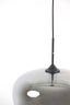 Hanging lamp 40x34 cm MAYSON smoked glass+matt black