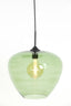 Hanging lamp 40x34 cm MAYSON glass green+matt black