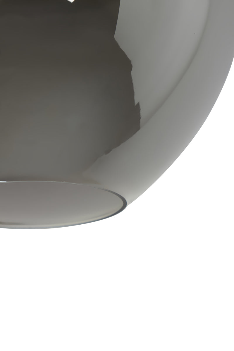 Hanging lamp 10L 120x60x110 cm MAYSON smoked glass+matt blck