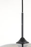 Hanging lamp 10L 120x60x110 cm MAYSON smoked glass+matt blck