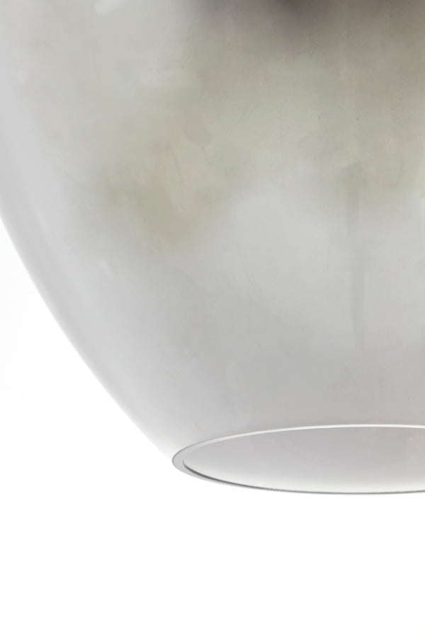 Hanging lamp 10L 120x60x110 cm MAYSON smoked glass+matt blck