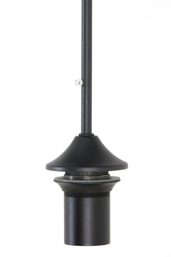 Hanging lamp 10L 120x60x110 cm MAYSON smoked glass+matt blck