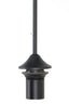 Hanging lamp 10L 120x60x110 cm MAYSON smoked glass+matt blck