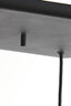 Hanging lamp 10L 120x60x110 cm MAYSON smoked glass+matt blck