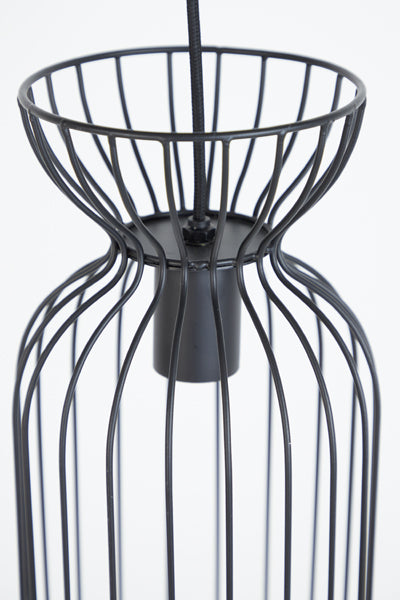 Hanging lamp 18x34 cm LAZAR matt black