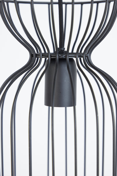 Hanging lamp 18x34 cm LAZAR matt black
