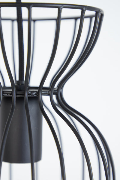 Hanging lamp 18x34 cm LAZAR matt black