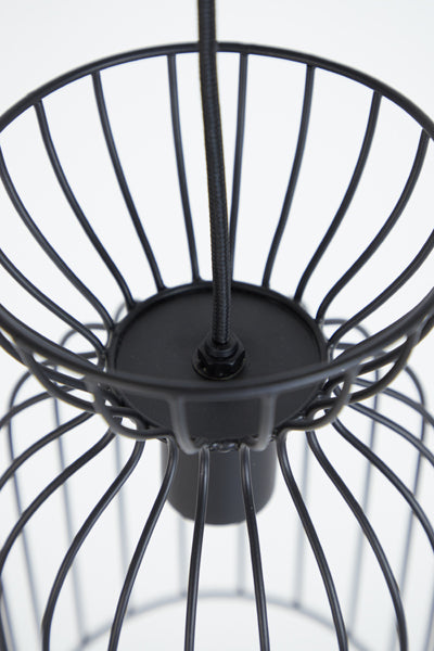 Hanging lamp 18x34 cm LAZAR matt black