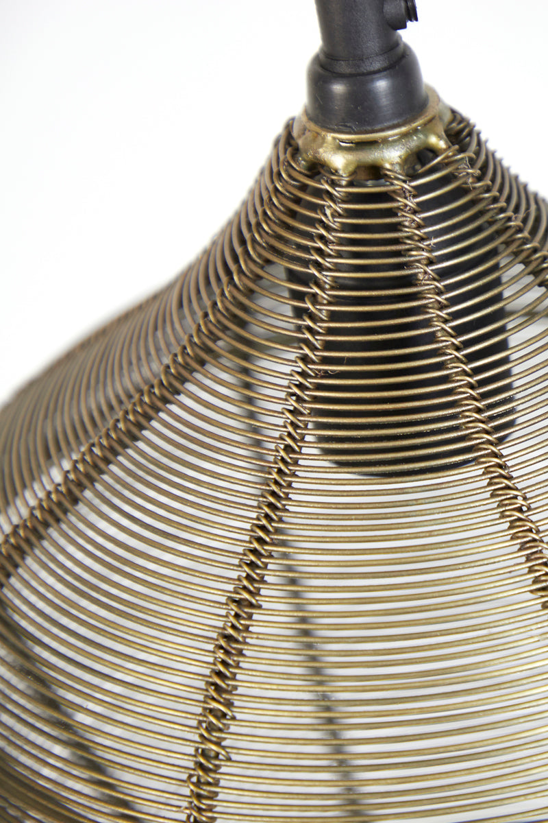 Hanging lamp 5L 100x20x122 cm ALVARO antique bronze