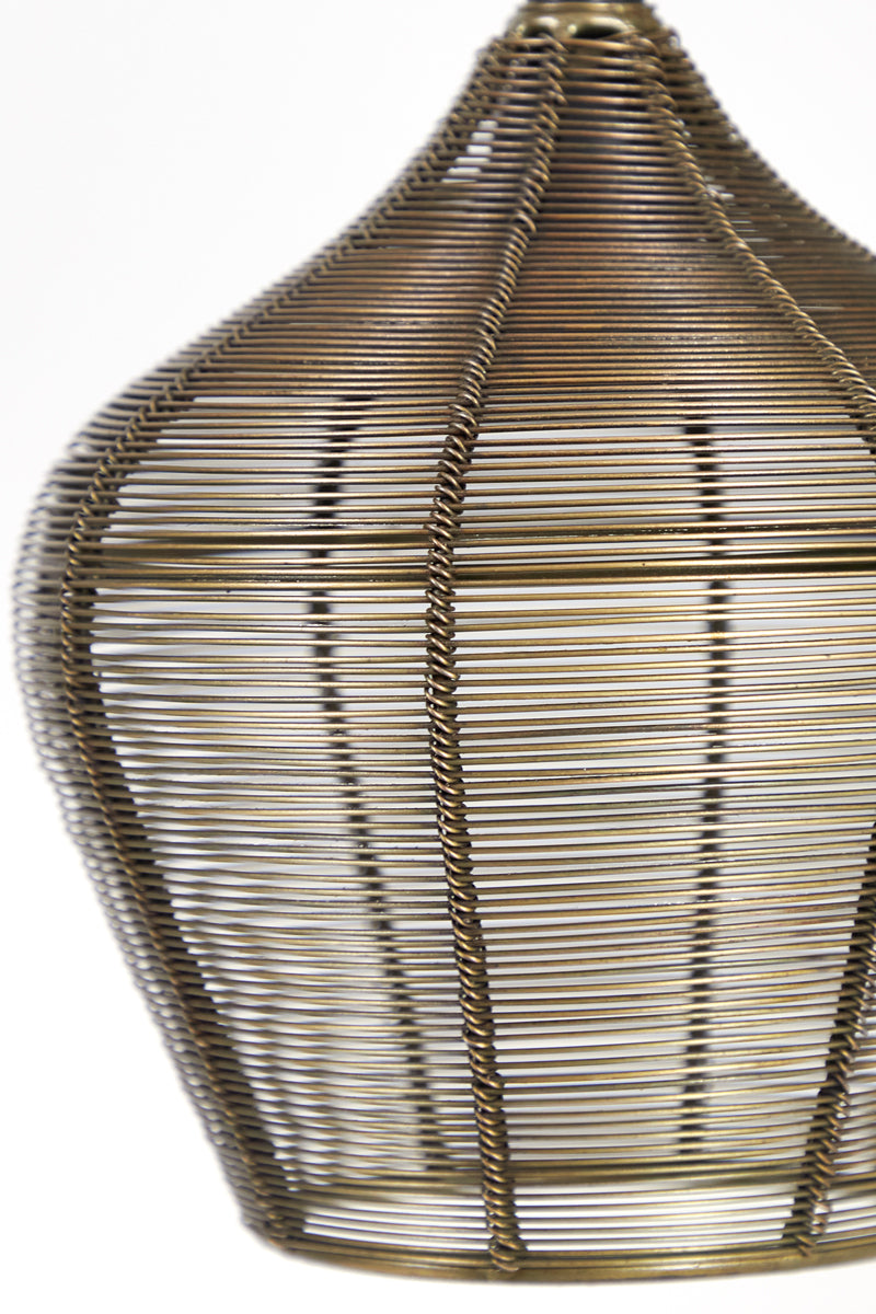 Hanging lamp 10L 120x25x29,5 cm ALVARO antique bronze