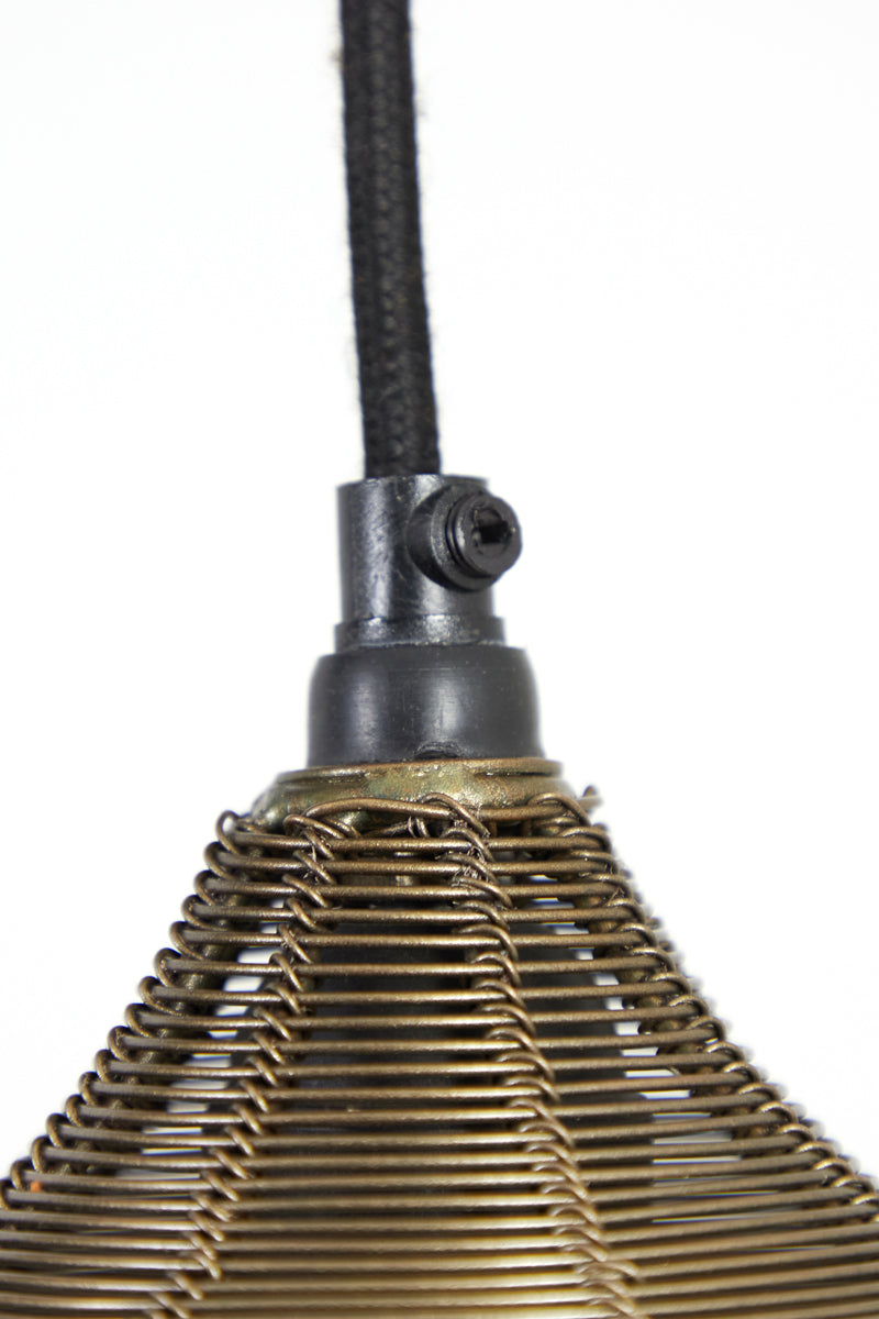 Hanging lamp 10L 120x25x29,5 cm ALVARO antique bronze