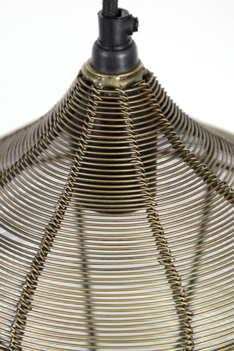 Hanging lamp 10L 120x25x29,5 cm ALVARO antique bronze