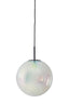Hanging lamp 30 cm MEDINA glass rainbow+black