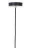 Hanging lamp 30 cm MEDINA glass rainbow+black