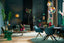 Hanging lamp 30 cm MEDINA glass rainbow+black