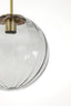 Hanging lamp 30 cm MAGDALA glass light grey+gold