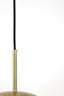 Hanging lamp 30 cm MAGDALA glass light grey+gold