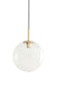 Hanging lamp 30 cm MAGDALA glass clear+gold