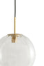 Hanging lamp 30 cm MAGDALA glass clear+gold