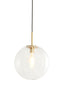 Hanging lamp 30 cm MAGDALA glass clear+gold