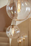 Hanging lamp 30 cm MAGDALA glass clear+gold