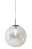 Hanging lamp 40 cm MEDINA glass rainbow+black