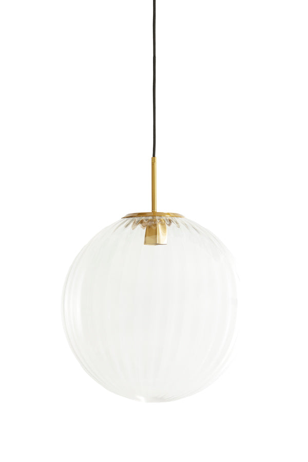 Hanging lamp 40 cm MAGDALA glass clear+gold