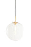 Hanging lamp 40 cm MAGDALA glass clear+gold