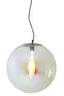 Hanging lamp 48 cm MEDINA glass rainbow+black