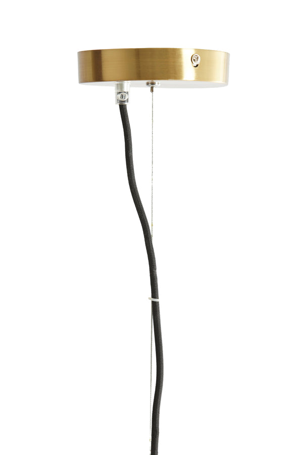 Hanging lamp 48 cm MAGDALA glass clear+gold