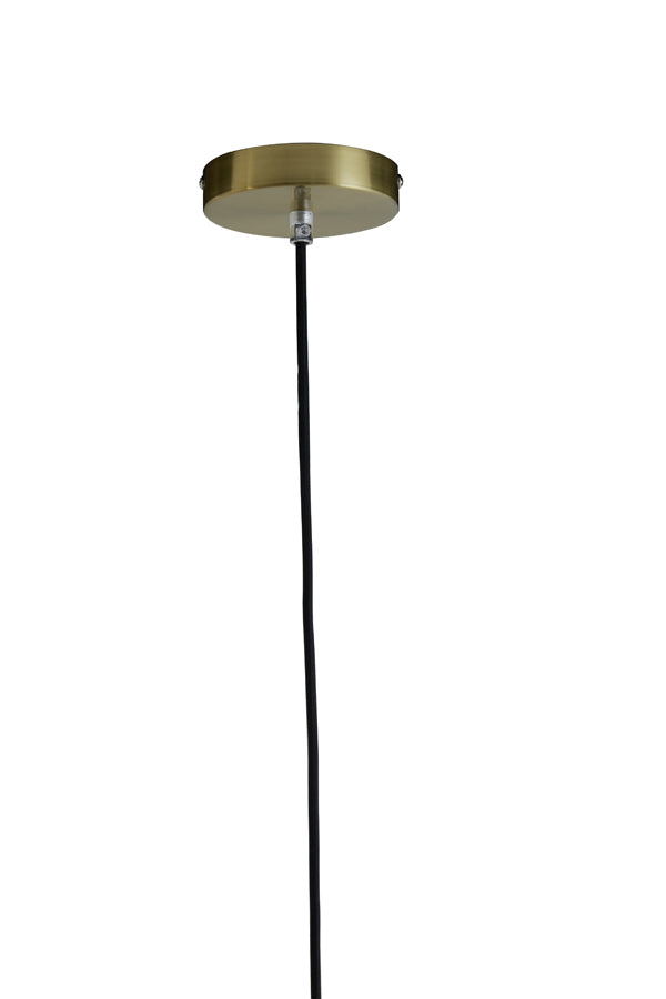 Hanging lamp 48 cm MAGDALA glass brown+gold