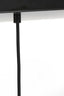 Hanging lamp 4L 114x20x120 cm SUBAR matt black+smoked glass