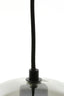 Hanging lamp 10L 124x35x120 cm SUBAR matt black+smoked glass